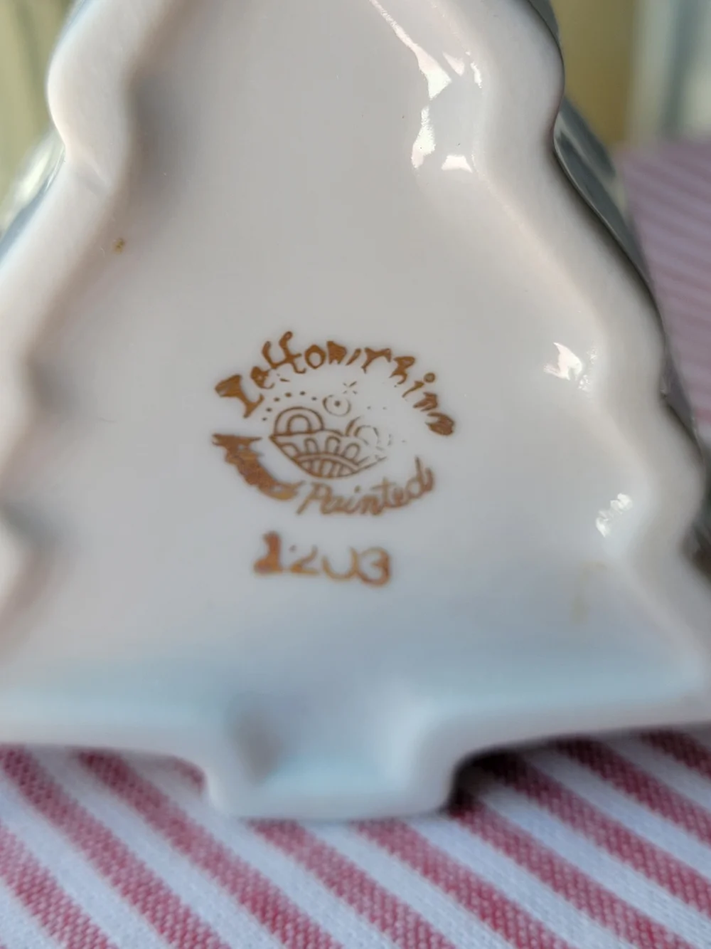 Lefton Vintage Porcelain Tree Trinket Dish